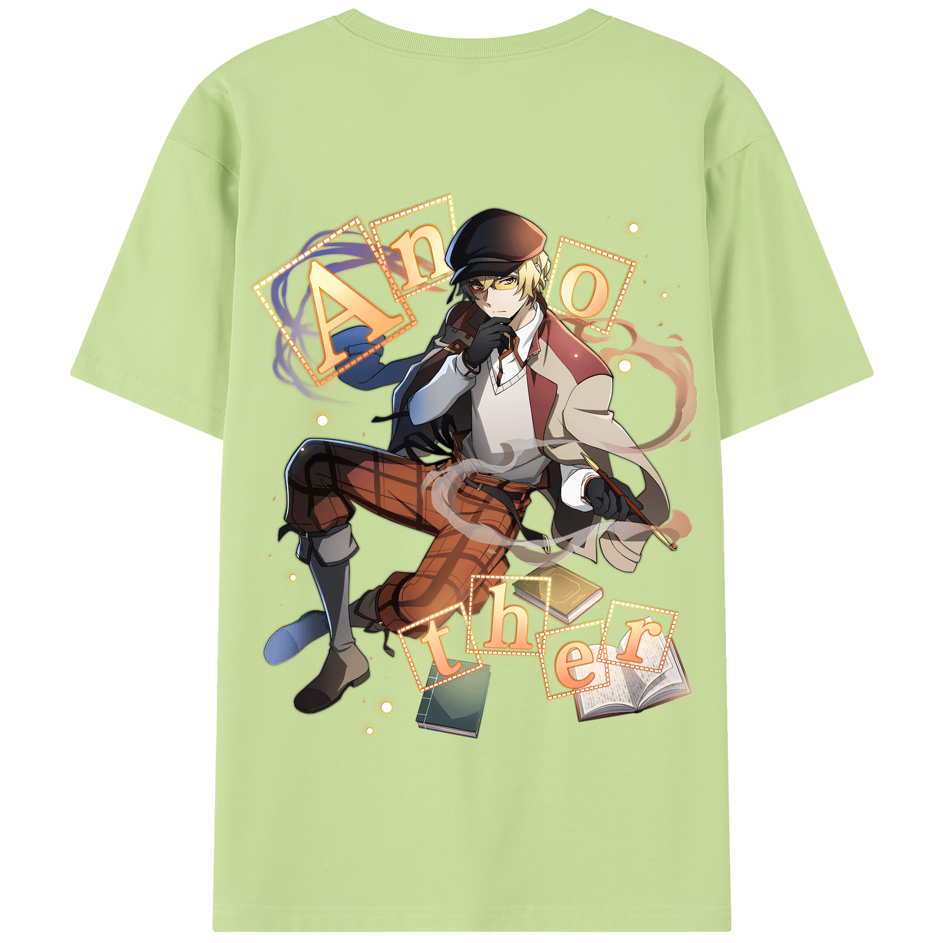 （画像用） 文豪ストレイドッグス Bungo Stray Dogs 綿100％半袖Tシャツ（背面プリント）